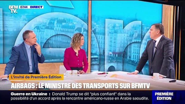 Airbags défectueux: Il y a une responsabilité probablement des constructeurs sur la fabrication , indique le ministre des Transports, Philippe Tabarot