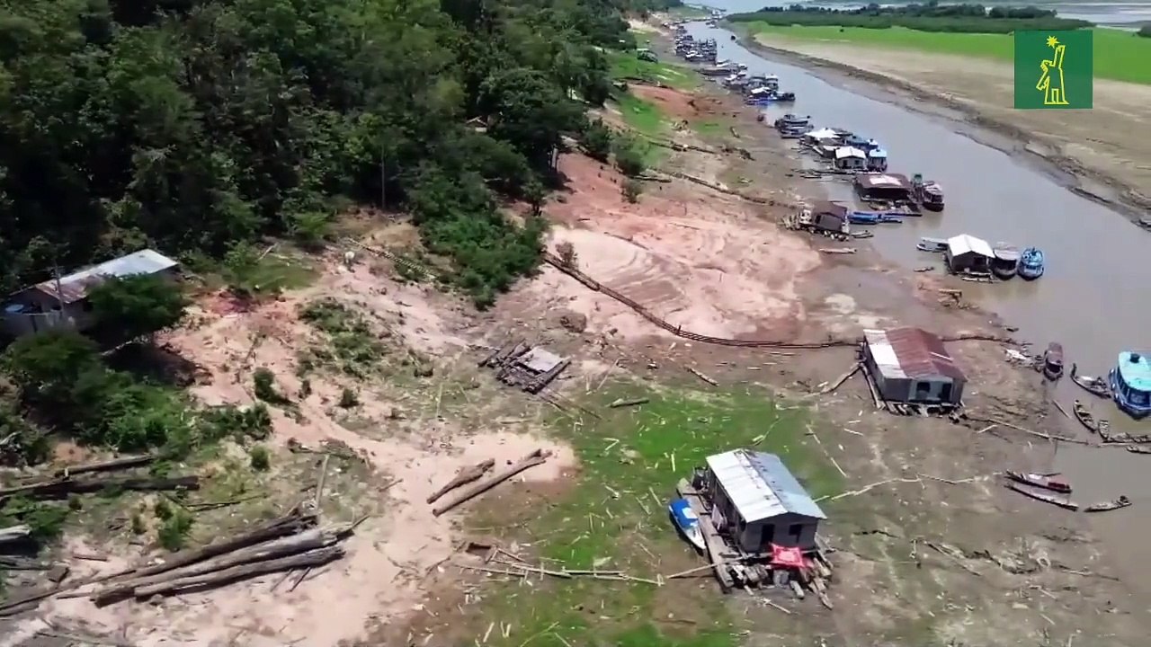 El río Negro, mayor afluente del Amazonas, alcanza mínimos históricos