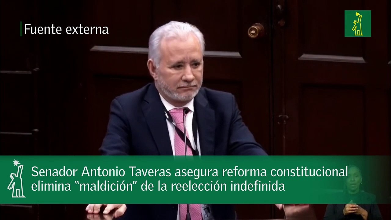 Senador Antonio Taveras asegura reforma constitucional elimina “maldición” de la reelección indefinida.mp4