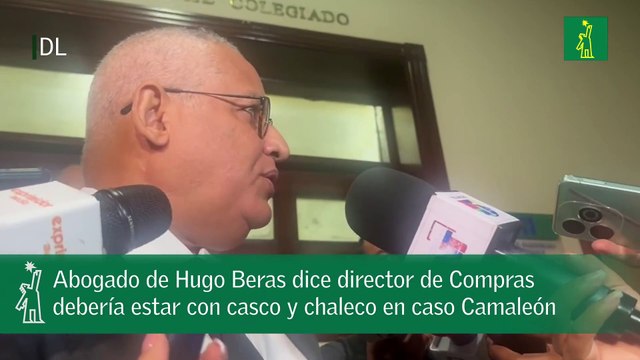 Abogado de Hugo Beras dice director de Compras debería estar con casco y chaleco en caso Camaleón