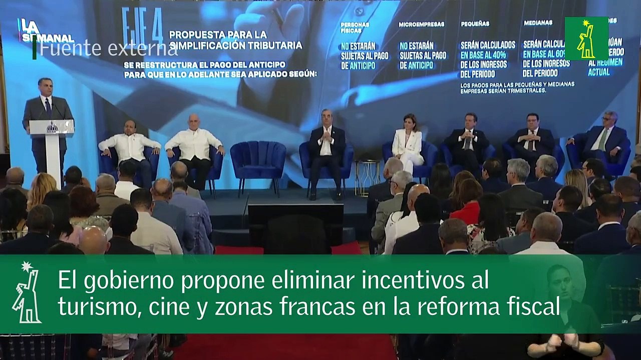 El gobierno propone eliminar incentivos al turismo, cine y zonas francas en la reforma fiscal.mp4