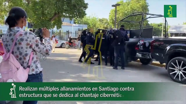 Realizan múltiples allanamientos en Santiago contra estructura que se dedica al chantaje cibernético