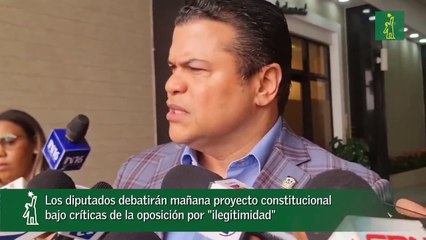 Los diputados debatirán mañana proyecto constitucional bajo críticas de la oposición por %22ilegitimidad%22