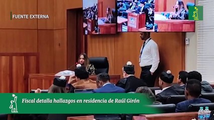Fiscal detalla hallazgos en residencia de Raúl Girón