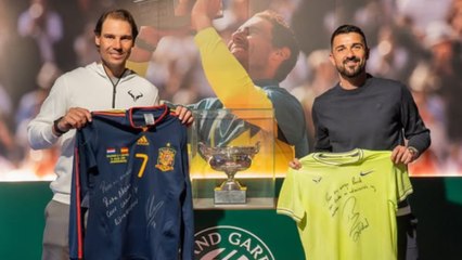 Tennis - ATP 2025 - David Villa gave his shirt from the 2010 FIFA World Cup final to Rafael Nadal