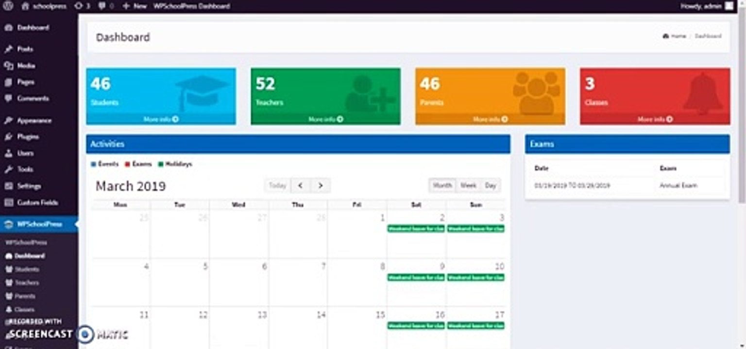 How to create Exams in WPSchoolPress I School Management System I Tutorial