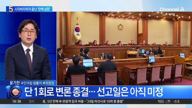 시작하자마자 끝난 ‘한덕수 탄핵 심판’