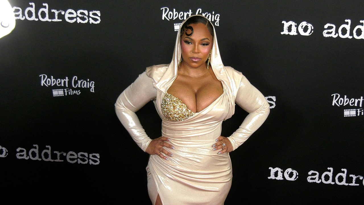Ashanti attends the "No Address" red carpet premiere in Los Angeles