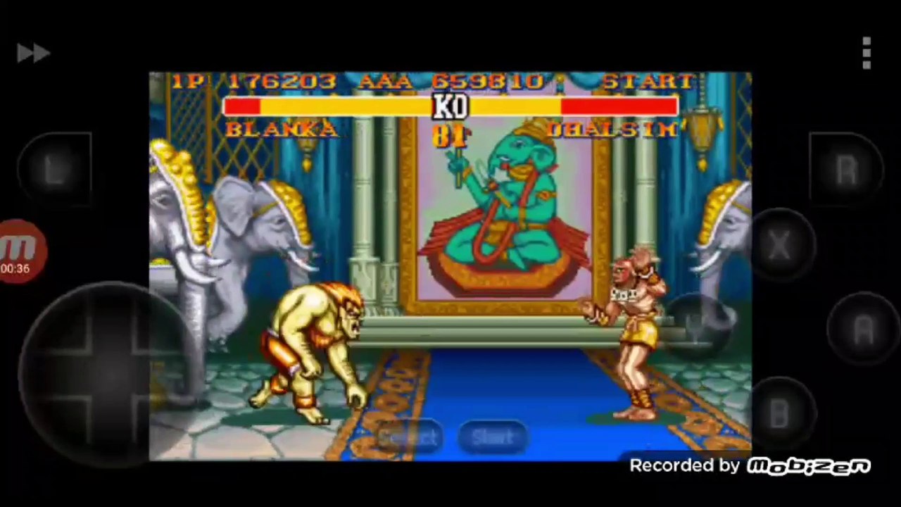 Street Fighter II Turbo: Hyper Fighting Blanka vs Dhalsim Blanka é derrotado por Dhalsim