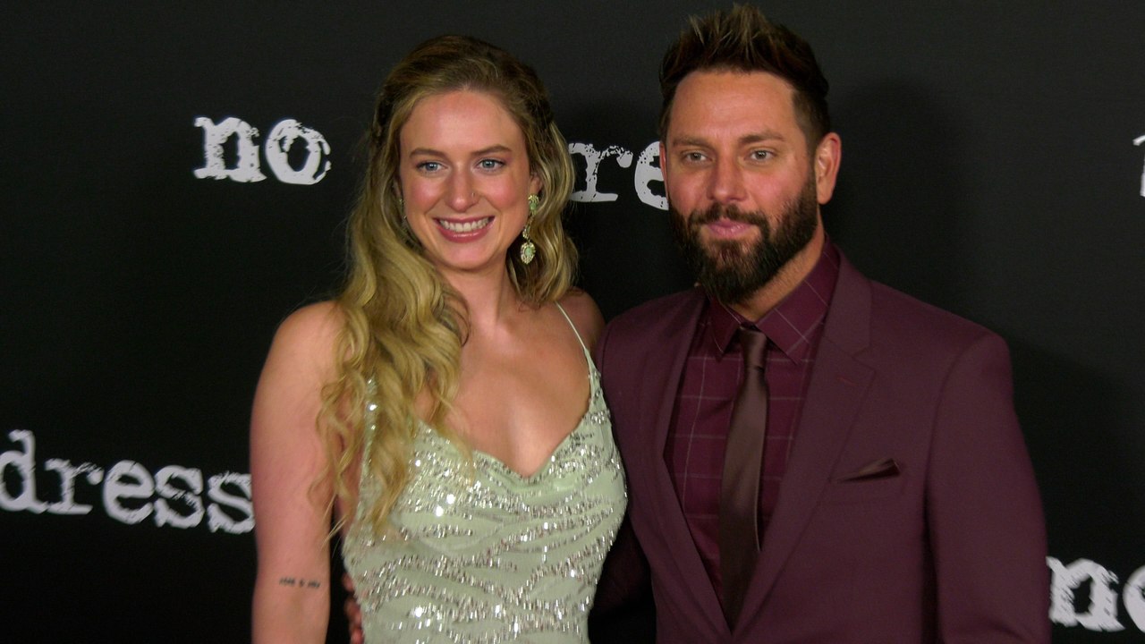 Ava Suppelsa and Ryan Griffin attend the "No Address" red carpet premiere in Los Angeles