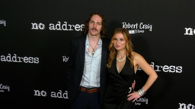 Dan O'Rourke and Raquel Cole attend the No Address red carpet premiere in Los Angeles
