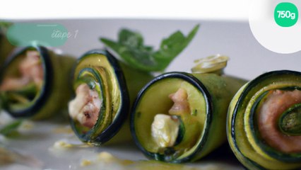 Roulades de courgettes