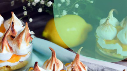 Verrines façon tarte citron meringuée