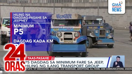 P5 dagdag sa minimum fare sa jeep, hiling ng ilang transport group | 24 Oras