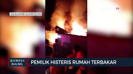 Keluarga Histeris Satu Unit Rumah Terbakar
