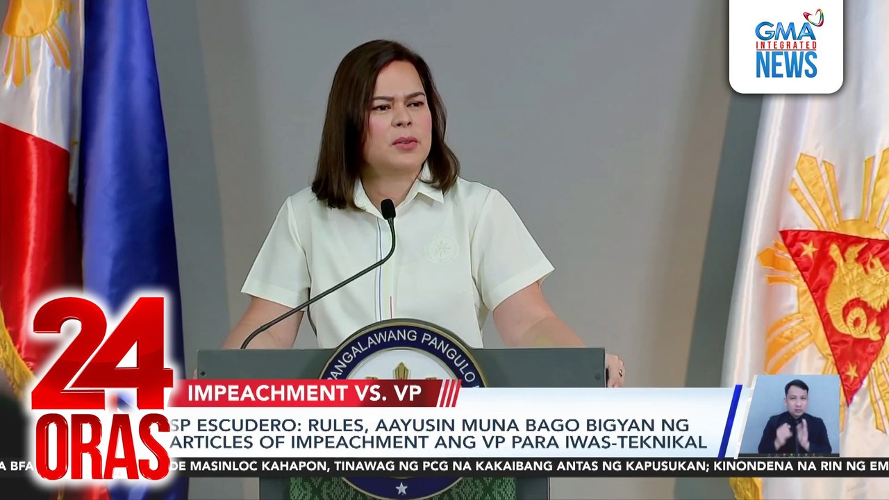 SP Escudero - Mainam na ‘di agad naglitis para maresolba ng SC ang mga kwestiyon | 24 Oras