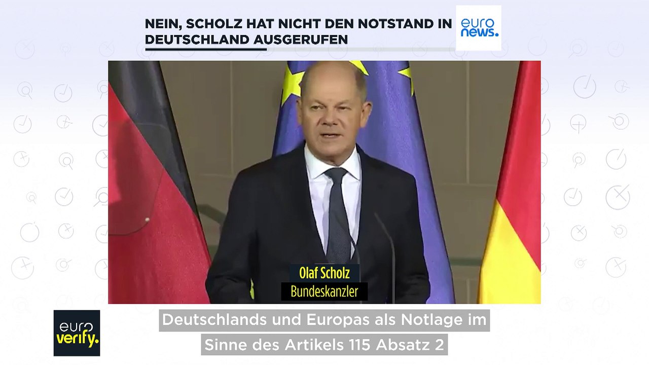 Faktencheck: Nein, Scholz nicht für Ausnahmezustand wegen Ukraine-Gesprächen
