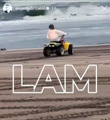 La hija de Wanda Nara a bordo de un cuatriciclo sin casco