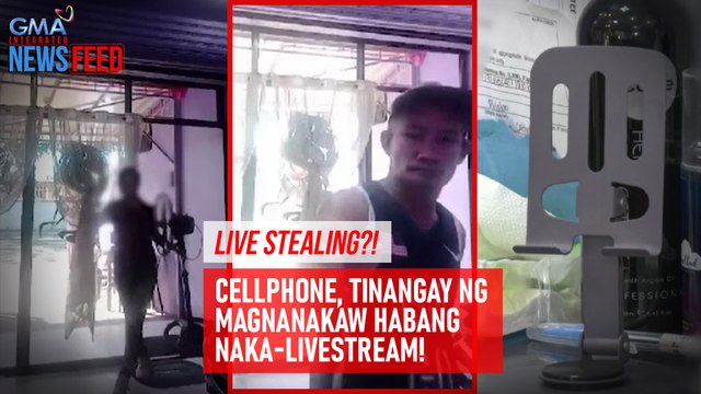 LIVE STEALING?! Cellphone, tinangay ng magnanakaw habang naka-livestream! | GMA Integrated Newsfeed