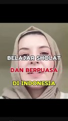 Di Indonesia Belajar Shalat Dan Berpuasa