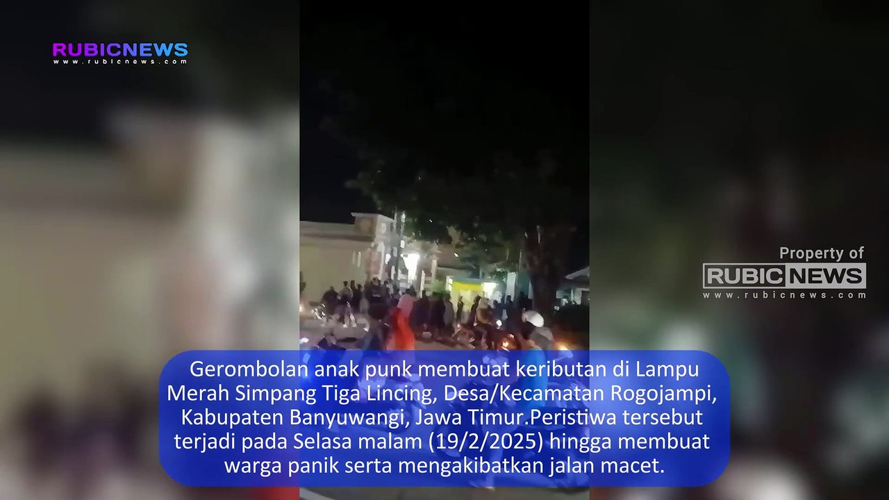 Pukul Pelajar SMK, Polisi Ringkus Gerombolan Anak Punk yang Bikin Keributan di Lampu Merah Simpang Tiga Lincing Rogojampi Banyuwangi