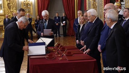 Giurano davanti a Mattarella i nuovi giudici Corte Costituzionale