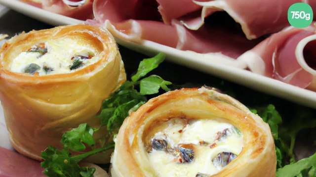Feuilletés boursin et jambon