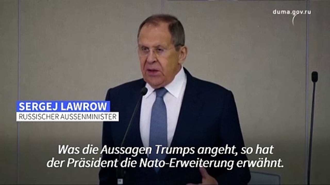 Lawrow über Trump: Er versteht uns