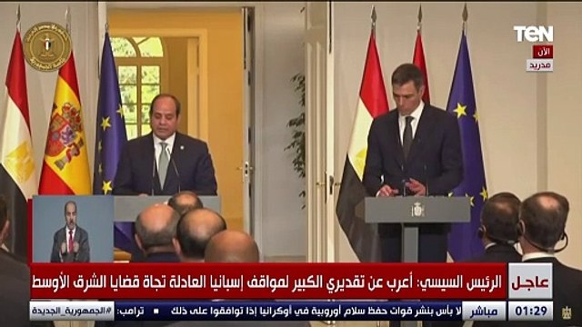 السيسي: أكدت دعم مصر الثابت للشعب السوري والحفاظ على سيادة سوريا ووحدتها وبدء عملية سياسية شاملة
