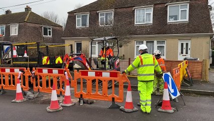 Repairs are finally underway for the Parklands Road sinkhole