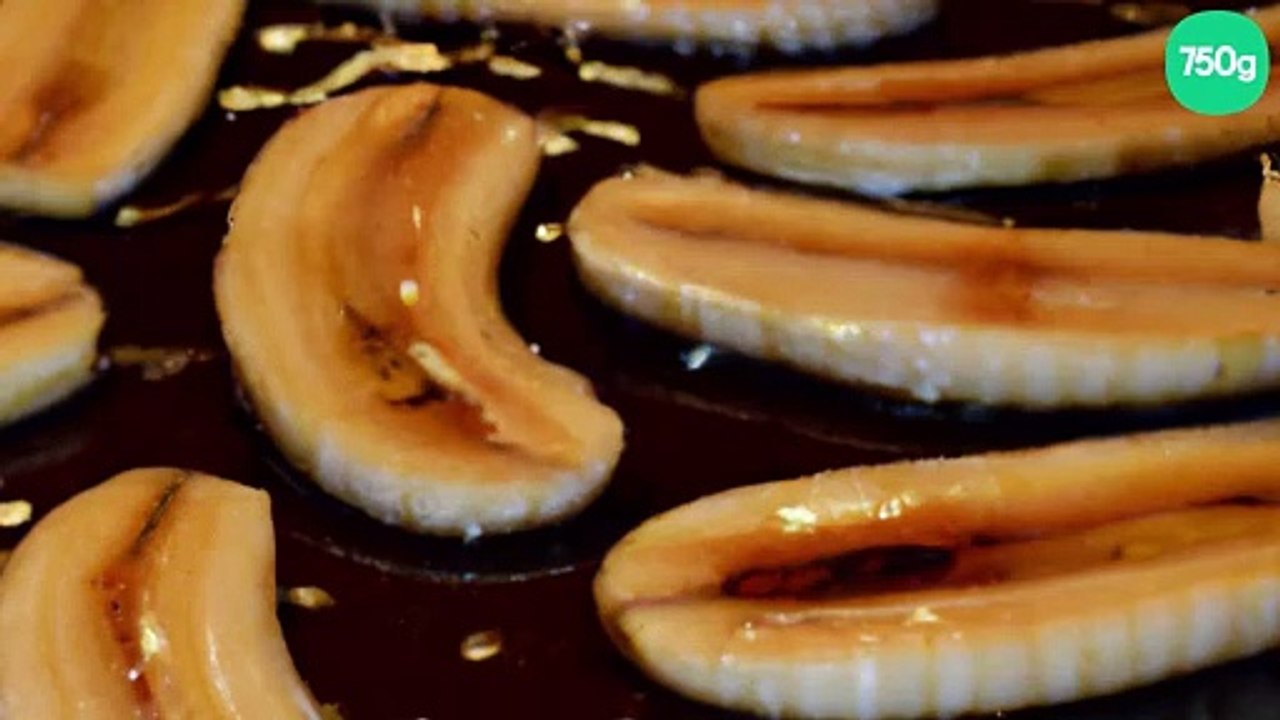 Banane flambée au miel