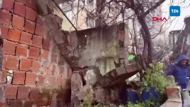 İnşaat çalışması sırasında bina ve yollarda oluşan çatlaklar korkuttu; 4 bina tahliye edildi