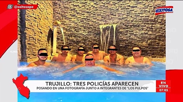 Policías de Trujillo posan junto a miembros de 'Los Pulpos': Mininter se pronuncia tras polémica foto en sauna