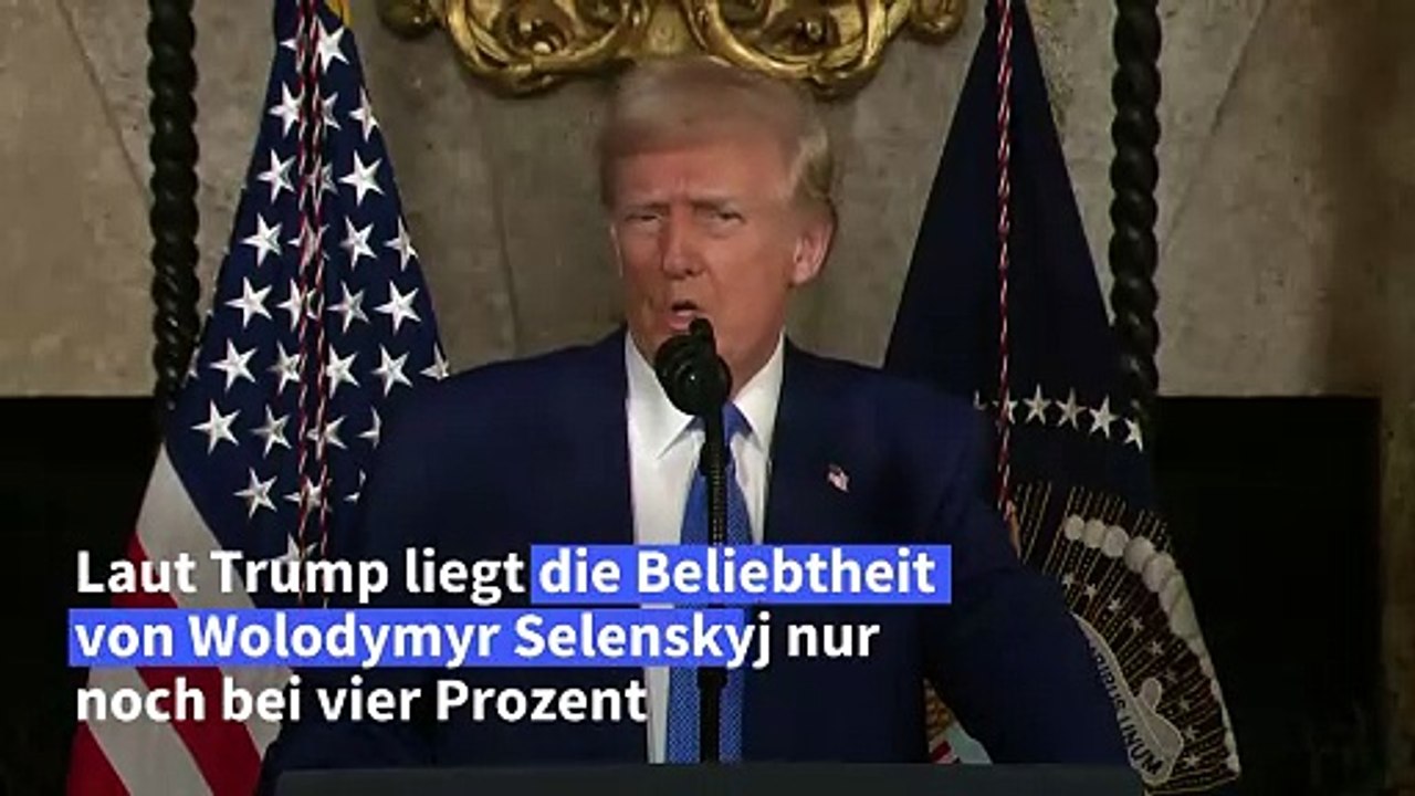 Selenskyj: Trump lebt in einem 'Raum russischer Desinformation'