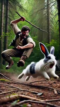 Let's cheer for the little rabbit 🐰 #RabbitRescue #CuteAnimals #AnimalRescue