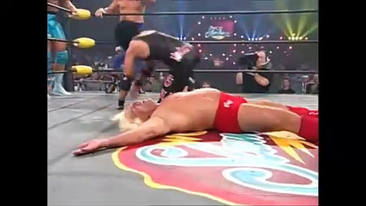 WCW Slamboree 1997 - Ric Flair, Roddy Piper & Kevin Greene vs Scott Hall, Kevin Nash & Syxx (6-man Tag Team Match)