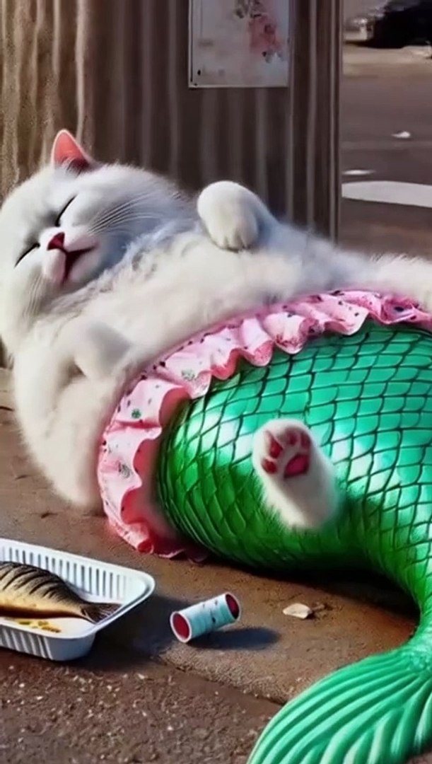 ⁣Cat fish Video/cat lover/cat funny
