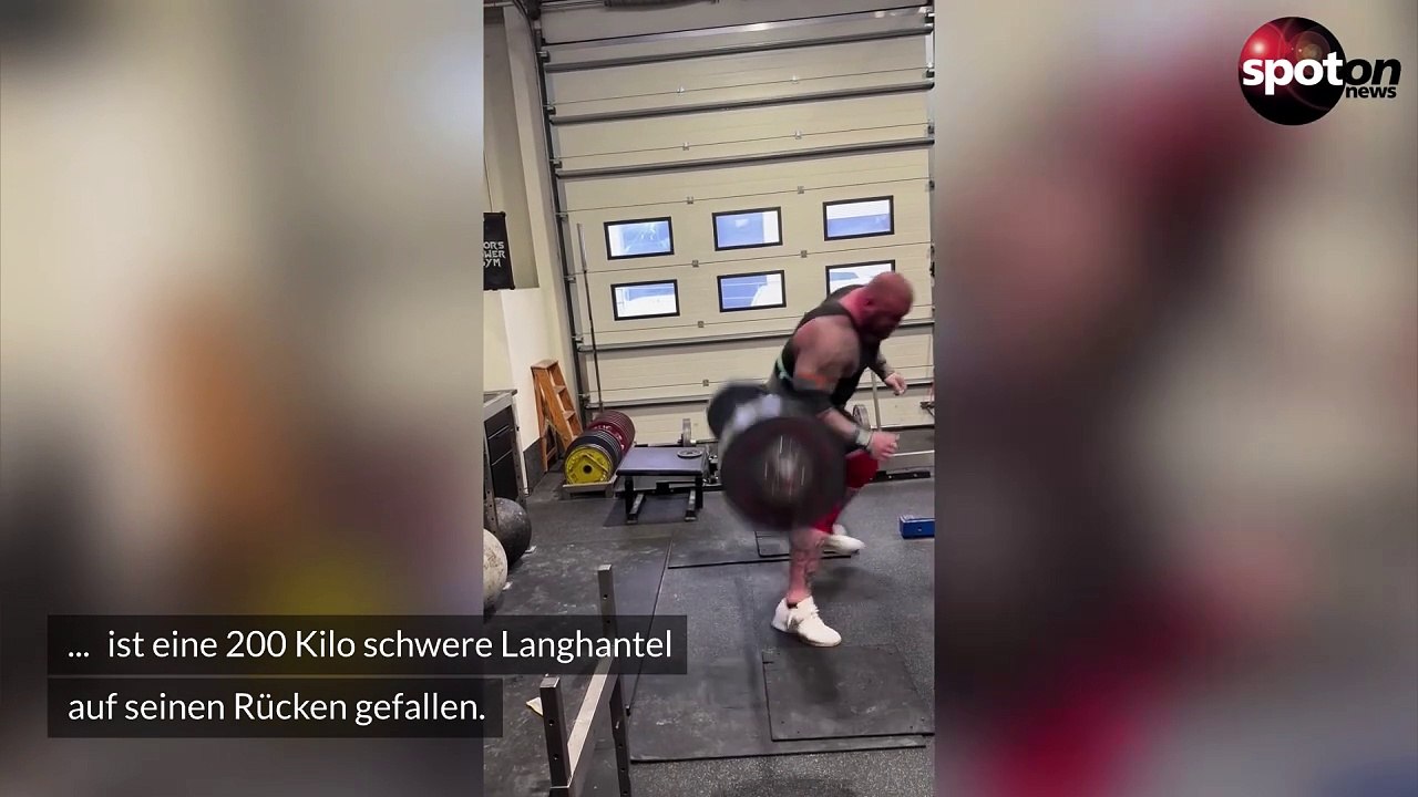 'Game of Thrones'-Star fällt 200 Kilo schwere Hantel auf den Rücken