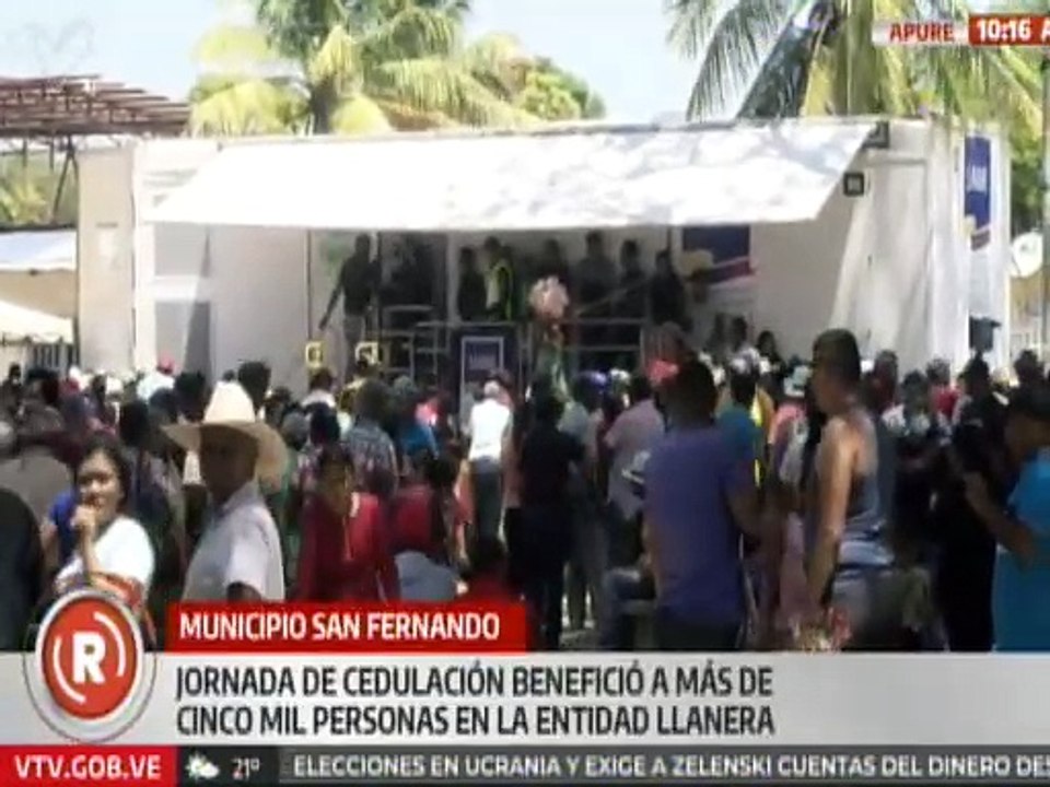 Apure | Jornada de cedulación beneficia a habitantes del municipio San Fernando