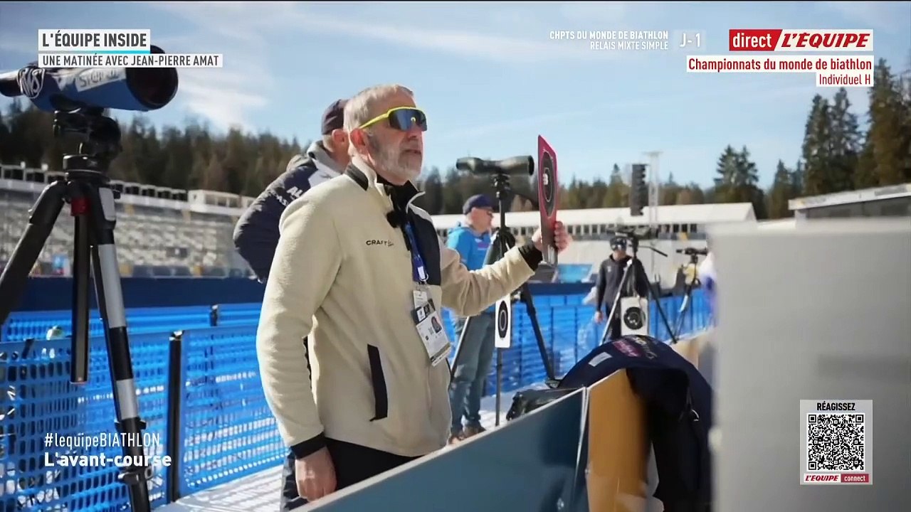 Une matinée avec Jean-Pierre Amat - Biathlon - Mondiaux (H)