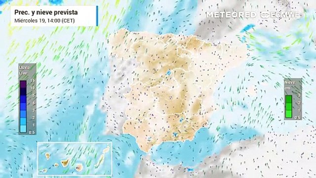 Un frente dejará lluvias cuantiosas y fuertes vientos en Galicia