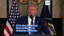 Donald Trump remet en cause la popularité de Volodymyr Zelensky, un sondage ukrainien le contredit