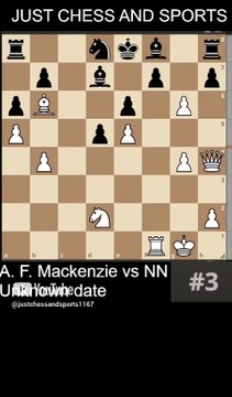 A. F. Mackenzie beats NN with a Bishop checkmate