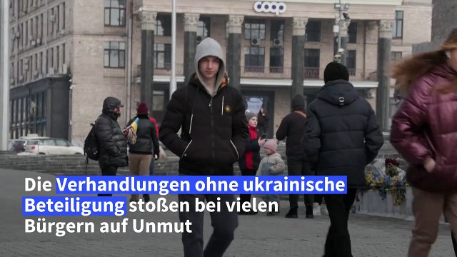 Unmut in Kiew über die USA: Ich glaube, Trump hat Angst vor Putin