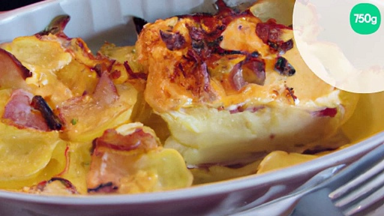 Gratin de pommes de terre et oignons