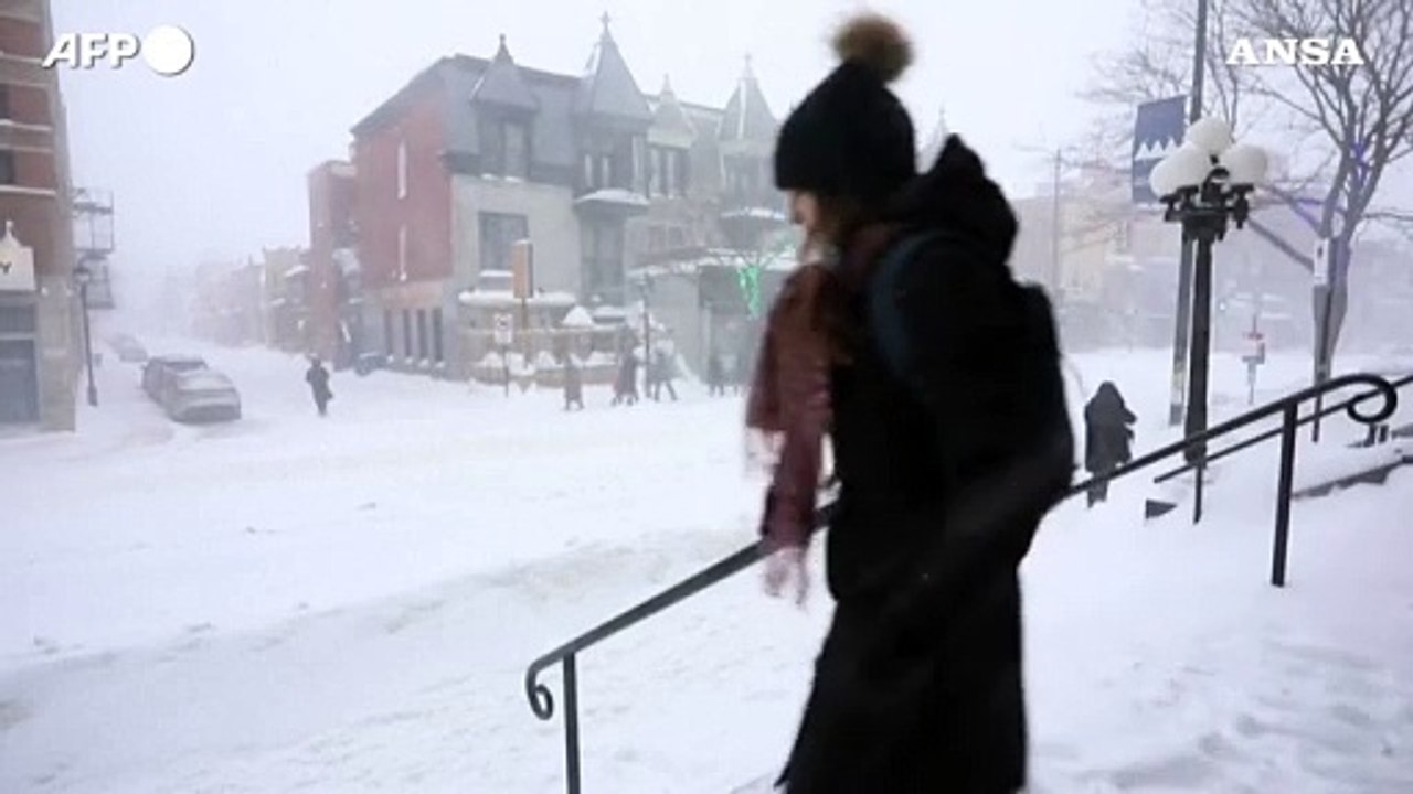 Maltempo: Canada, una tempesta di neve colpisce l'est del Paese
