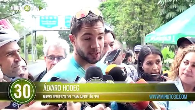 Fico presentó a Álvaro Hodeg, nuevo refuerzo del Team Medellín EPM