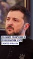 Zelenskyy: Trump lives in disinformation space created by Russia