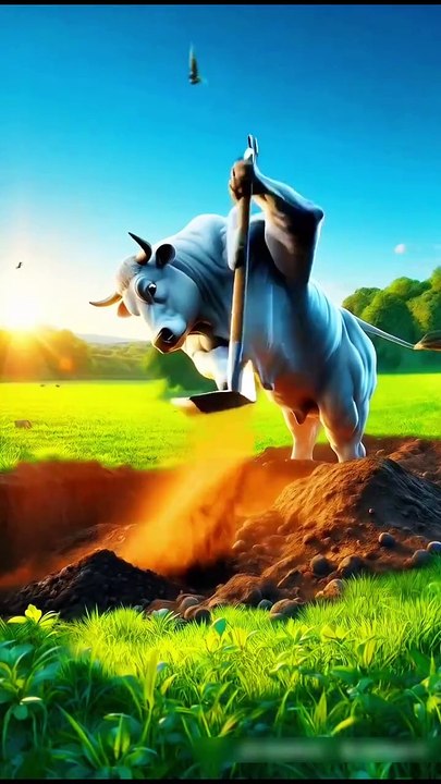 Monkey attacks cow with saw #shorts #youtubeshorts #ytshorts #cow #ai