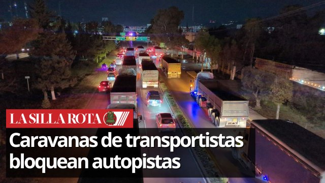 Protesta de transportistas: Bloquean autopistas y generan caos vehicula
